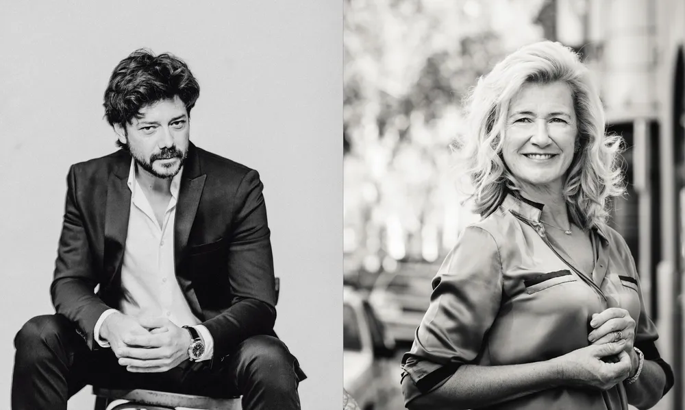 Retratos de los actores españoles Álvaro Morte y Ana Duato, galardonados con los Premios de Honor del festival de series de Cádiz.